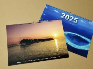 Fotografie 5: Nástěnný měsíční kalendář A3 na šířku 420 × 297 mm